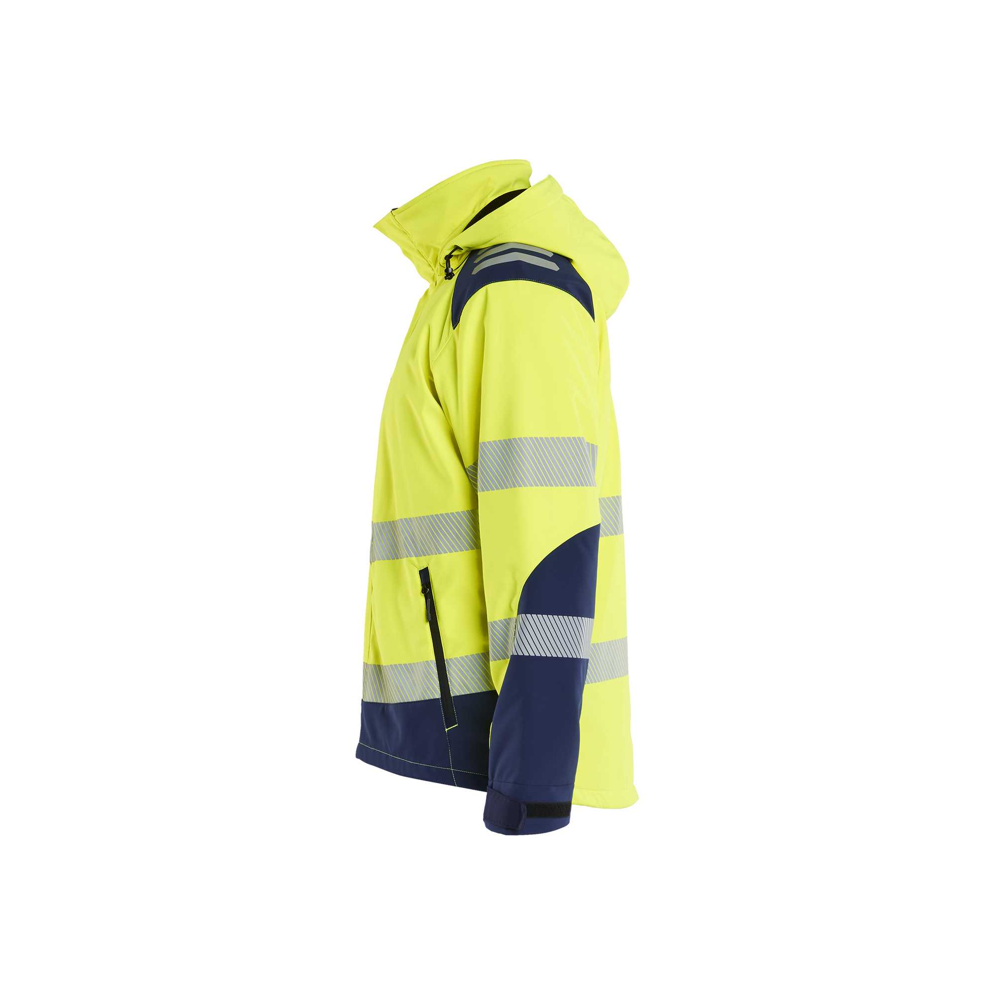 BLAKLADER 44002513 Hi vis Lightweight lined Winter Softshell Jacket Work Jacket MEN - Waterproof